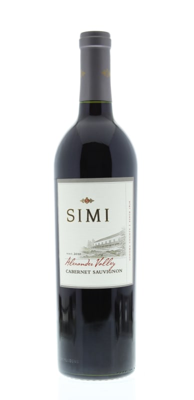 Simi Alexander Valley Cabernet Sauvignon 2010 Front Bottle Shot