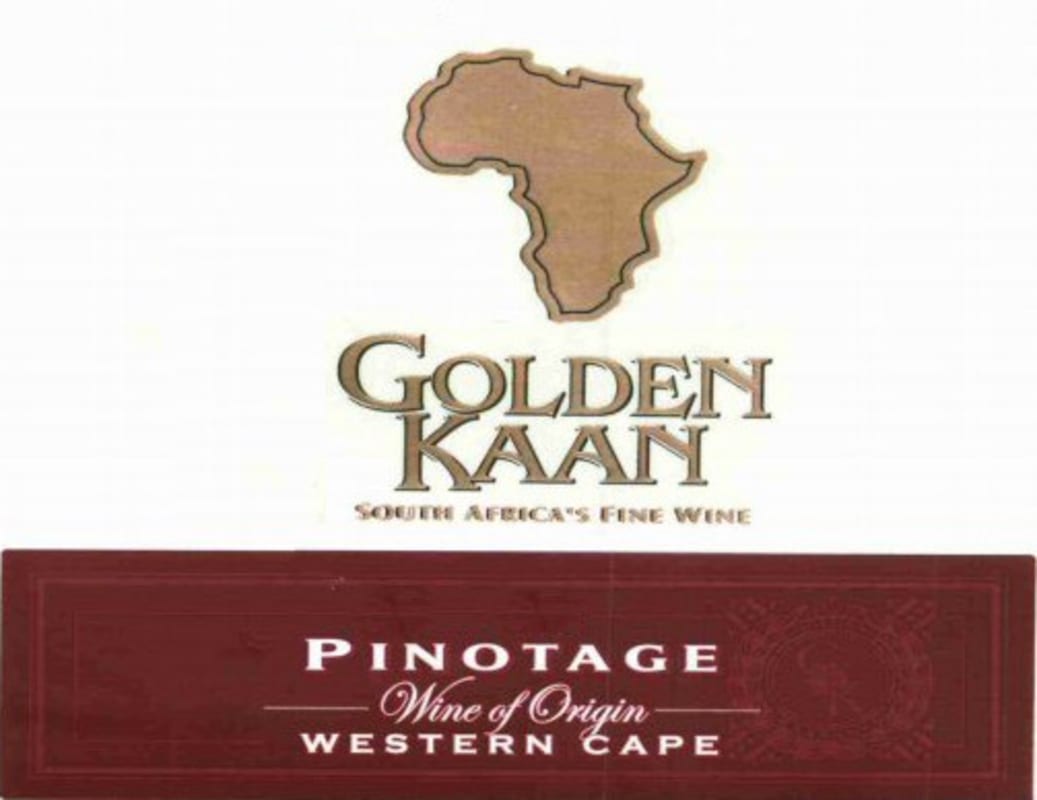 Golden Kaan Pinotage 2015 Front Label