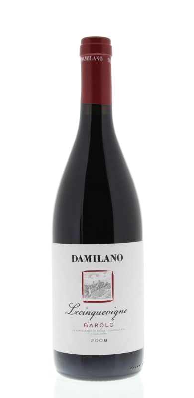 Damilano Barolo Lecinquevigne 2008 Front Bottle Shot