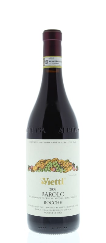 Vietti Barolo Rocche di Castiglione 2009 Front Bottle Shot
