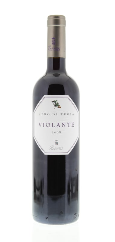 Rivera Violante Nero di Troia 2008 Front Bottle Shot
