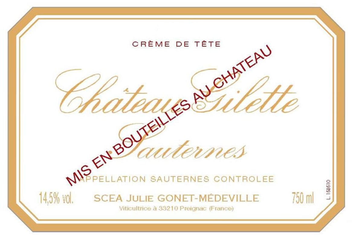Chateau Gilette Creme de Tete Sauternes 1985 Front Label