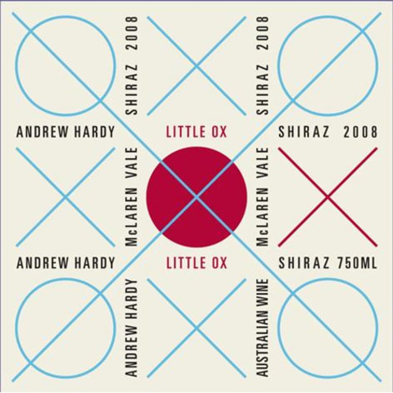 Andrew Hardy Little Ox Shiraz 2008 Front Label
