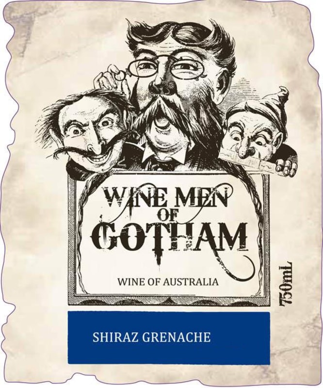 Gotham Wine Men of Gotham Shiraz Grenache 2012 Front Label