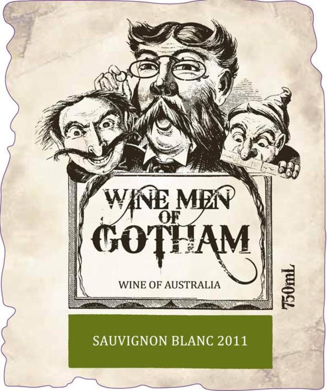 Gotham Wine Men of Gotham Sauvignon Blanc 2011 Front Label
