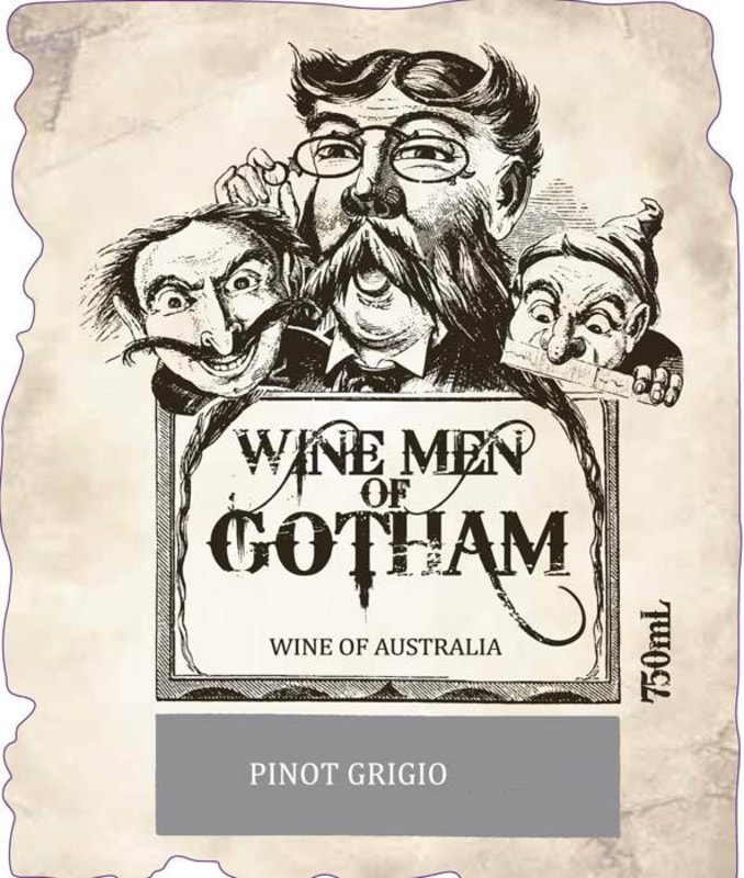 Gotham Wine Men of Gotham Pinot Grigio 2012 Front Label