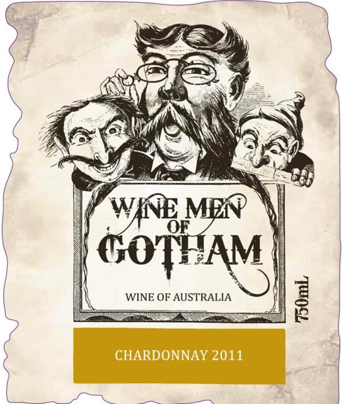 Gotham Wine Men of Gotham Chardonnay 2011 Front Label
