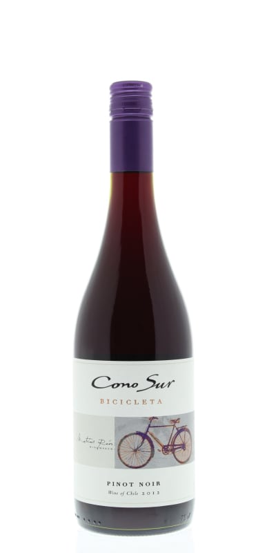 Cono Sur Bicicleta Pinot Noir 2012 Front Bottle Shot
