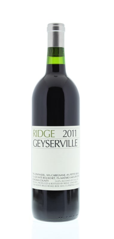 Ridge Geyserville 2011 Front Bottle Shot
