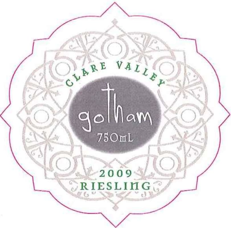 Gotham Clare Valley Riesling 2009 Front Label
