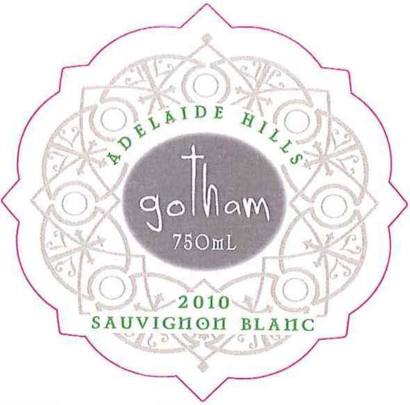 Gotham Adelaide Hills Sauvignon Blanc 2010 Front Label