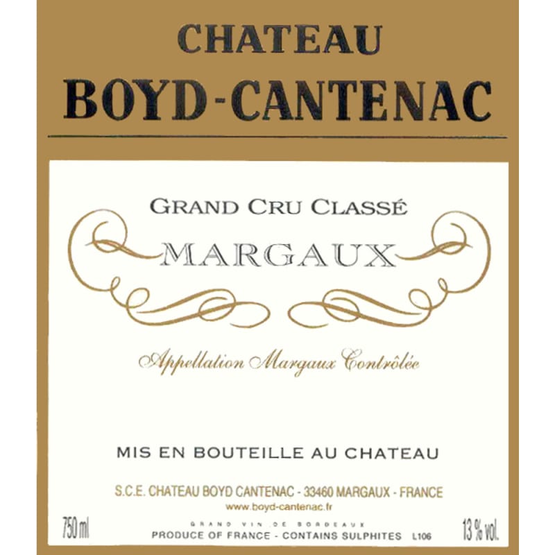Chateau Boyd-Cantenac 2009 Front Label