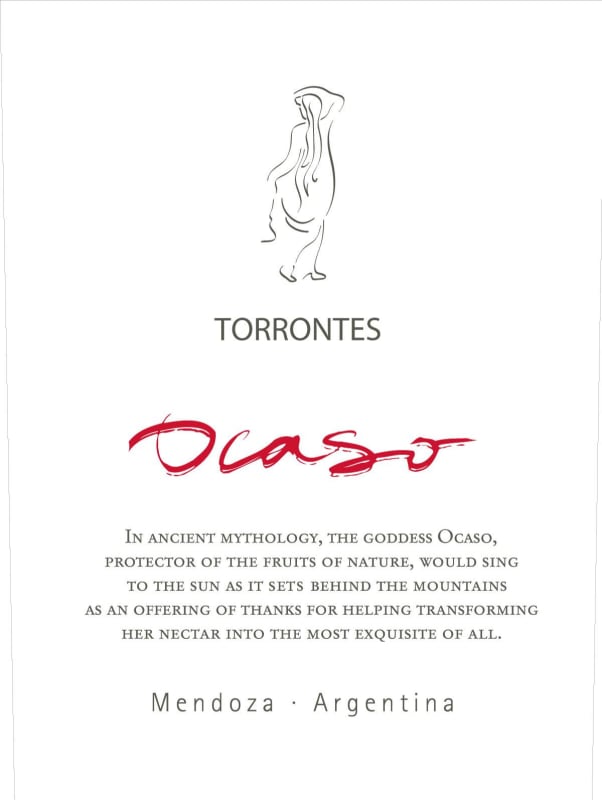 Gouguenheim Ocaso Torrontes 2015 Front Label