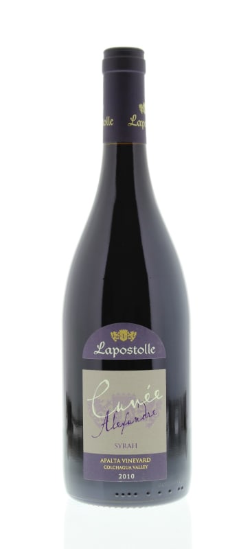 Lapostolle Cuvee Alexandre Apalta Vineyard Syrah 2010 Front Bottle Shot