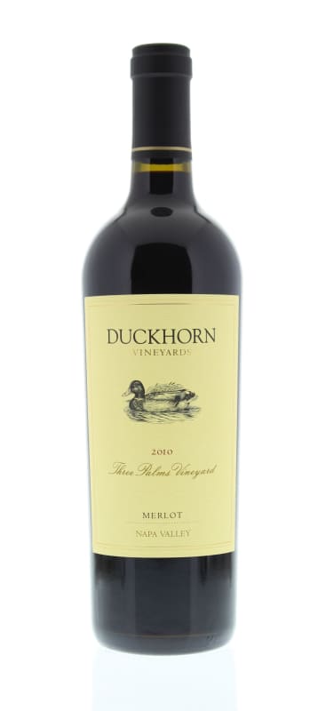 Duckhorn Three Palms Merlot 2010 Front Bottle Shot