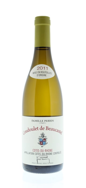 Chateau de Beaucastel Coudoulet Blanc 2011 Front Bottle Shot