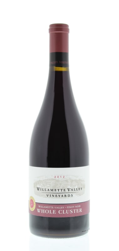 Willamette Valley Vineyards Whole Cluster Pinot Noir 2012 Front Bottle Shot