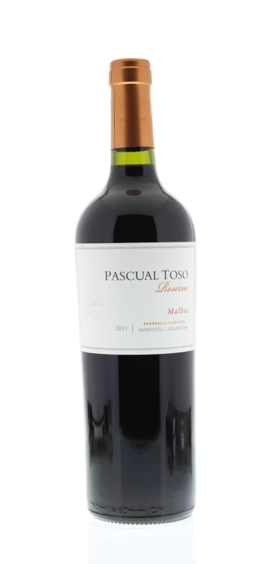 Pascual Toso Reserva Malbec 2011 Front Bottle Shot