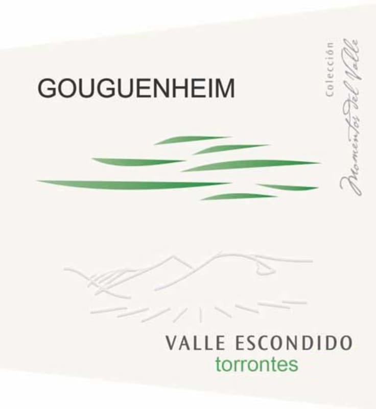 Gouguenheim Valle Escondido Torrontes 2015 Front Label