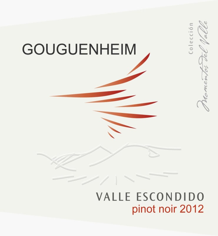 Gouguenheim Valle Escondido Pinot Noir 2012 Front Label