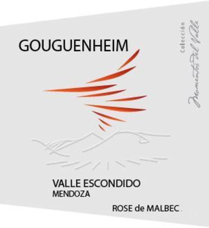 Gouguenheim Valle Escondido Malbec Rose 2014 Front Label