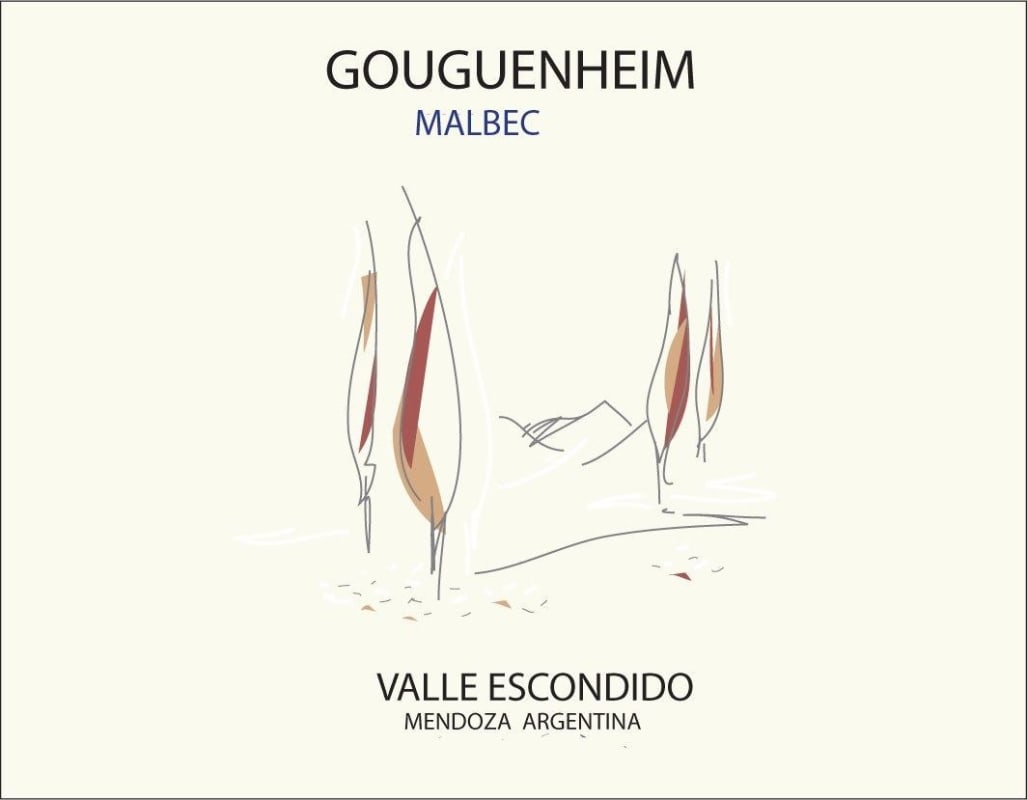 Gouguenheim Valle Escondido Malbec 2012 Front Label