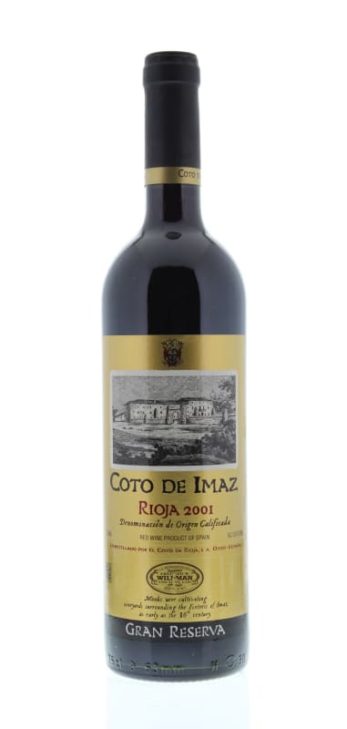 El Coto Coto de Imaz Gran Reserva 2001 Front Bottle Shot