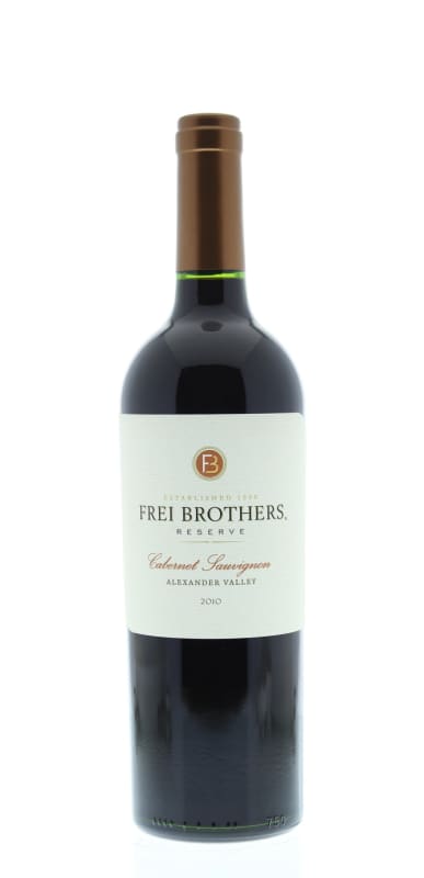 Frei Brothers Reserve Cabernet Sauvignon 2010 Front Bottle Shot