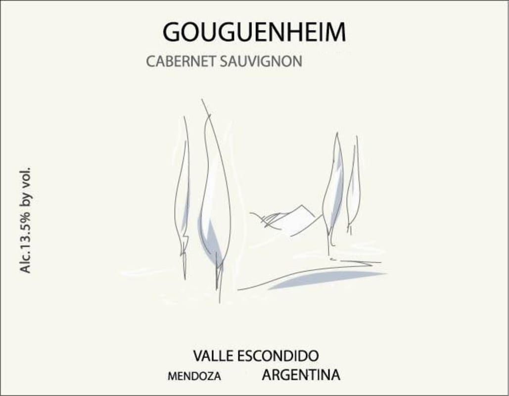 Gouguenheim Valle Escondido Cabernet Sauvignon 2015 Front Label