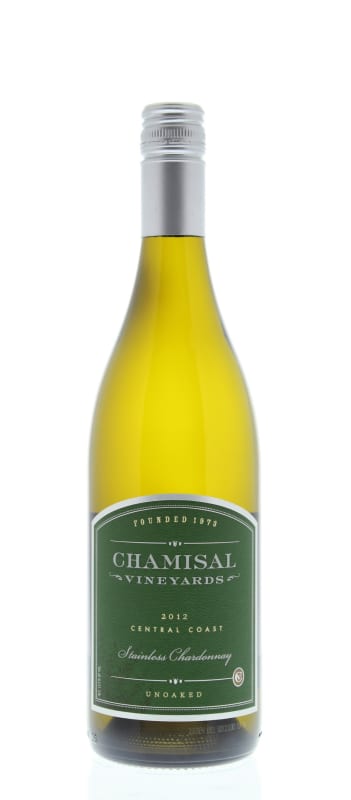 Chamisal Vineyards Stainless Chardonnay 2012 Front Bottle Shot