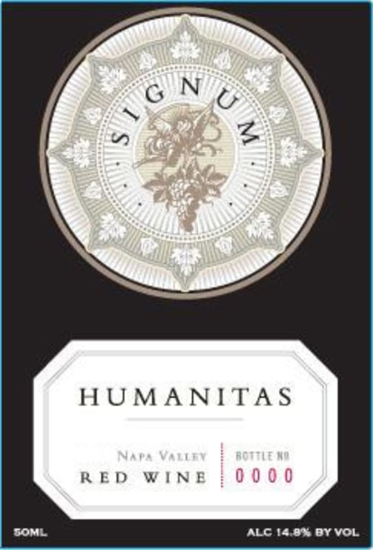 Humanitas Signum Red 2009 Front Label