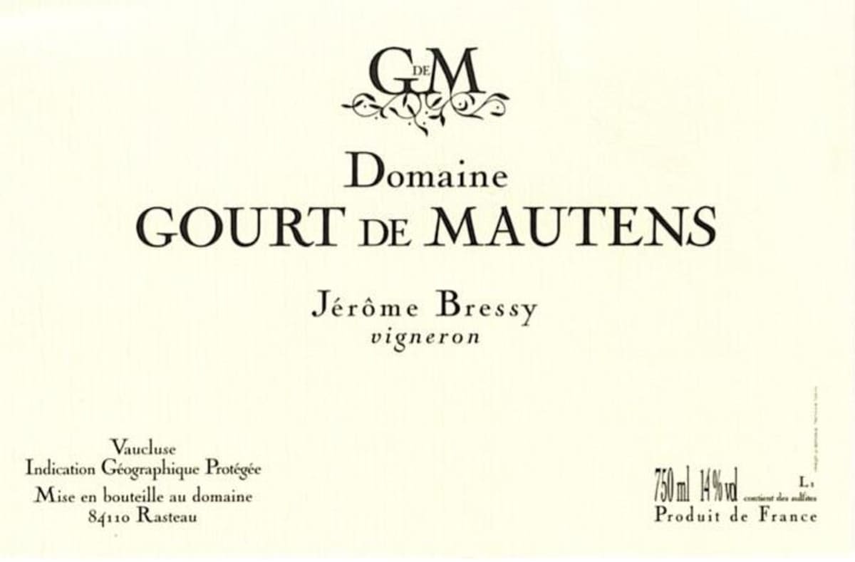 Domaine Gourt de Mautens Jerome Bressy Blanc 2014 Front Label