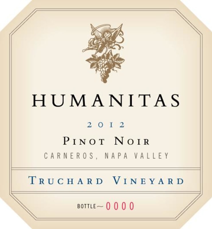Humanitas Truchard Vineyard Pinot Noir 2012 Front Label