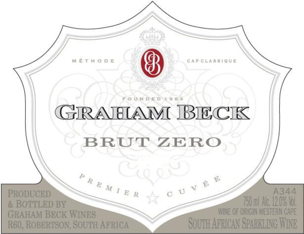 Graham Beck Brut Zero 2010 Front Label