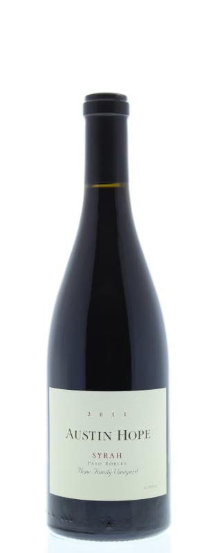 Austin Hope Syrah 2011 Front Bottle Shot