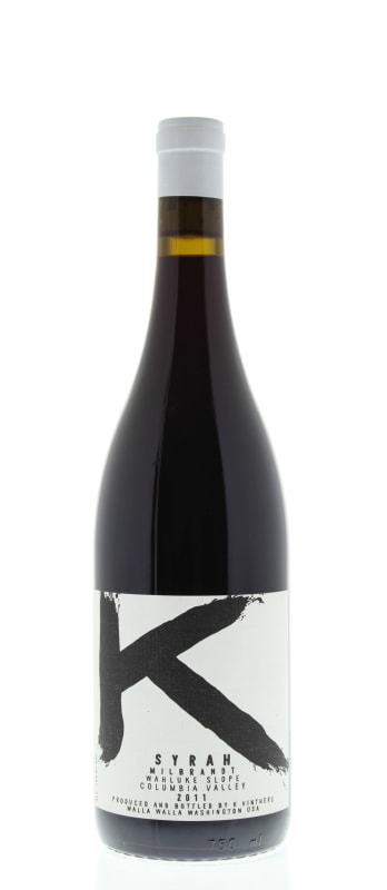 K Vintners Milbrandt Syrah 2011 Front Bottle Shot