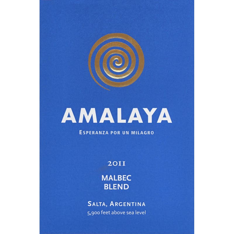 Amalaya Malbec Blend 2011 Front Label