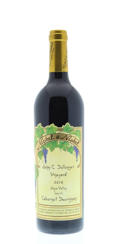 Nickel & Nickel John C. Sullenger Vineyard Cabernet Sauvignon 2010 Front Bottle Shot