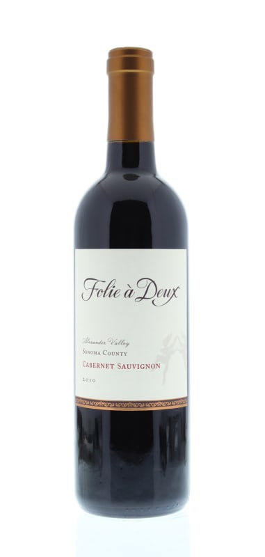Folie a Deux Alexander Valley Cabernet Sauvignon 2010 Front Bottle Shot