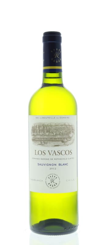 Los Vascos Sauvignon Blanc 2012 Front Bottle Shot
