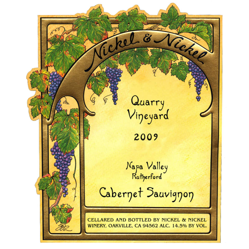 Nickel & Nickel Quarry Vineyard Cabernet Sauvignon 2009 Front Label