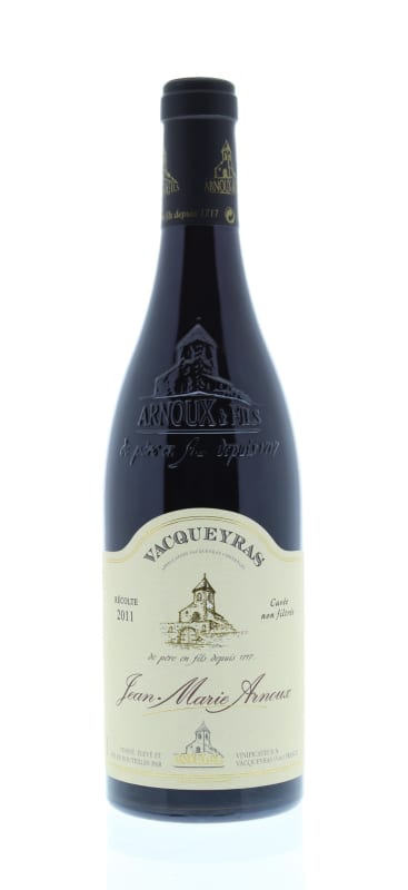 Arnoux et Fils Vacqueyras Cuvee Jean-Marie Arnoux 2011 Front Bottle Shot