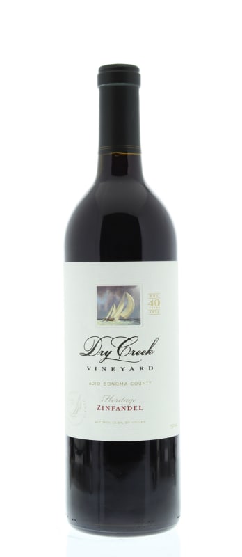 Dry Creek Vineyard Heritage Vines Zinfandel 2010 Front Bottle Shot