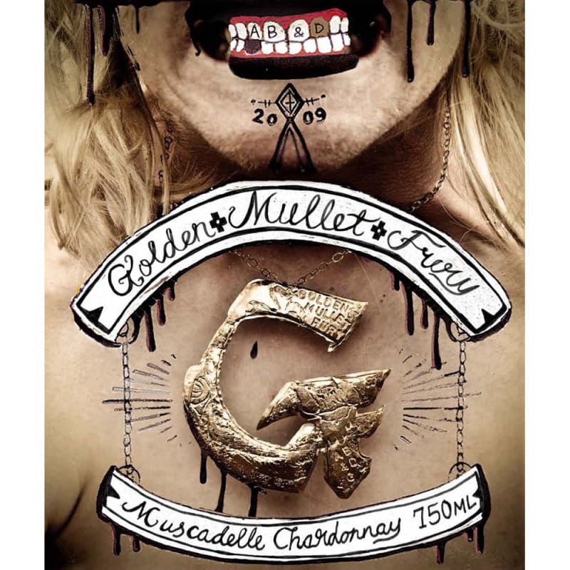 Alpha Box & Dice Golden Mullet of Fury 2009 Front Label