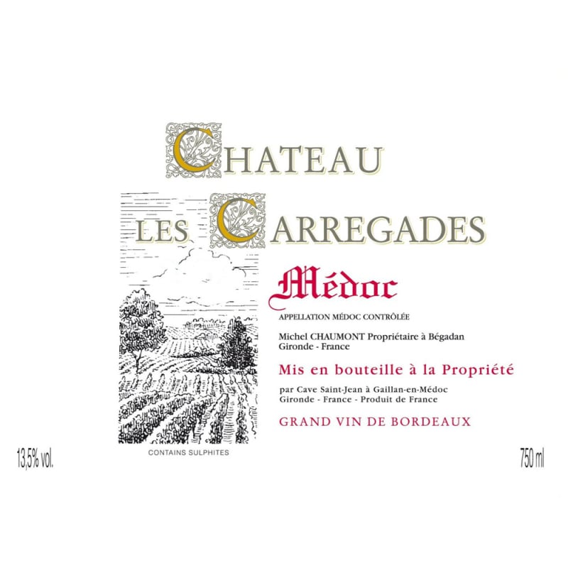 Chateau Les Carregades 2010 Front Label