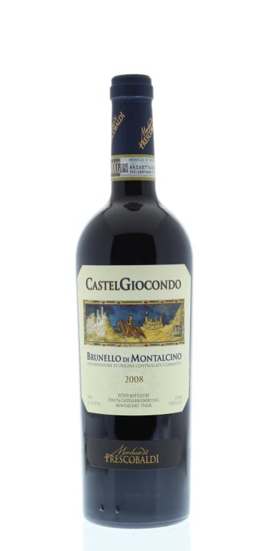 Frescobaldi CastelGiocondo Brunello di Montalcino 2008 Front Bottle Shot