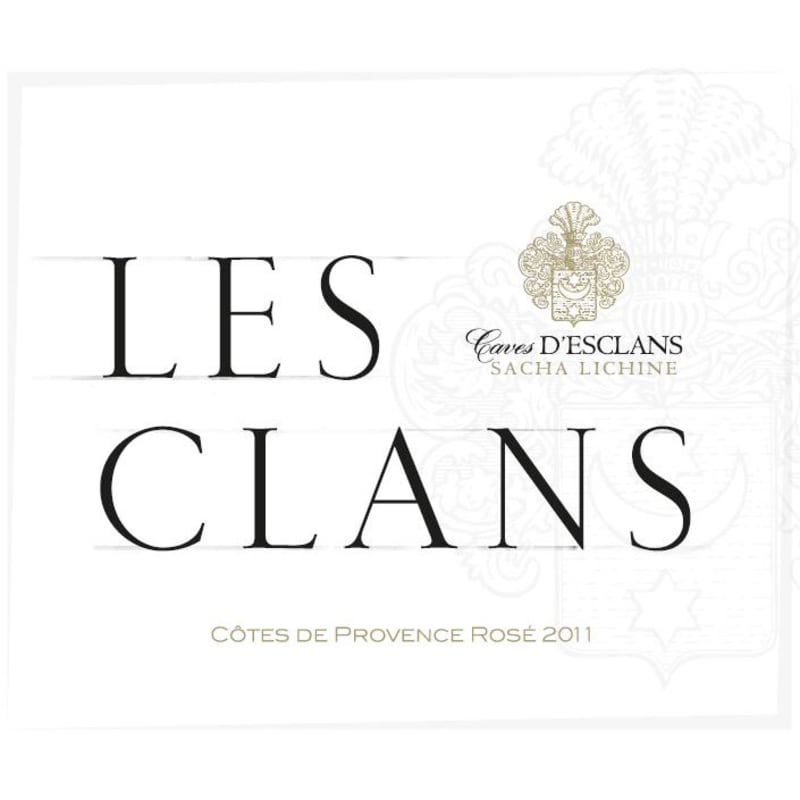 Chateau d'Esclans Les Clans Rose 2011 Front Label