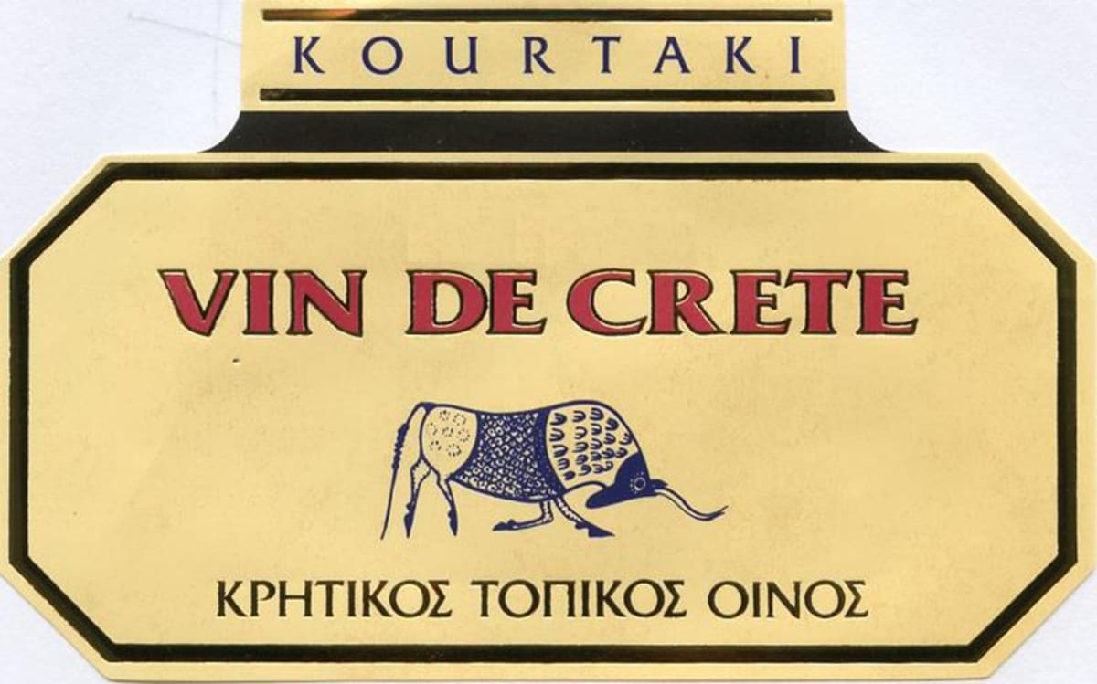 D. Kourtakis by Greek Wine Cellars Vin de Crete Red 2014 Front Label