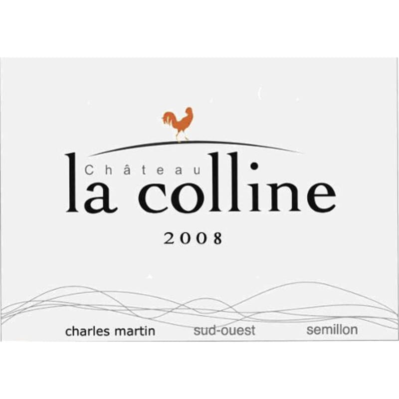 Chateau La Colline Bergerac Blanc 2008 Front Label