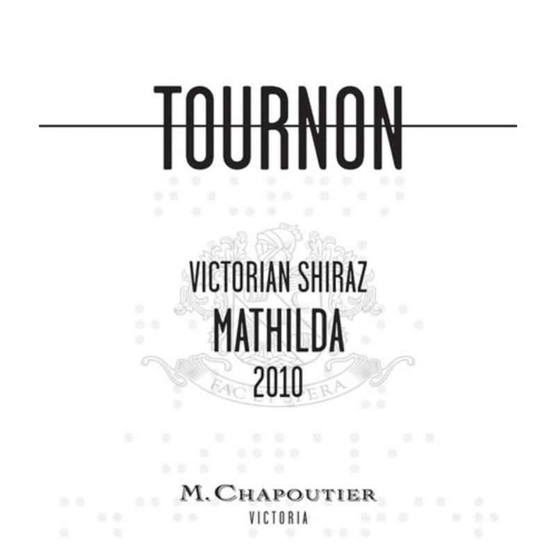 Tournon Mathilda Shiraz 2010 Front Label